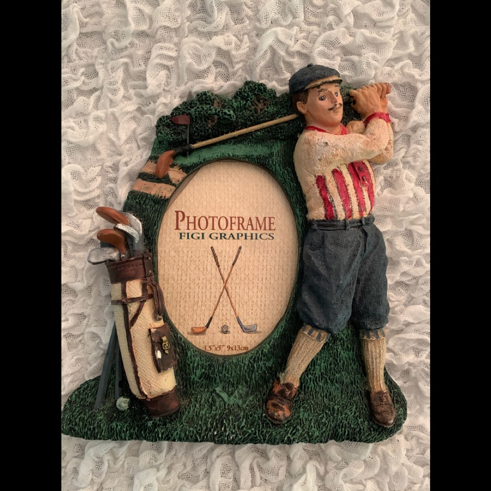 FIGI GRAPHICS GOLFER PHOTO FRAME